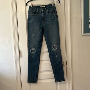 Levi’s high-rise skinny jeans. Size 27.